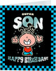 Character Laughing Design Super Son Birthday Card