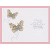 Floral Butterfly Design Sister Birthday Card