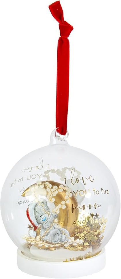 Me to You Tatty Teddy Moon And Back Christmas Tree Bauble Decoration Signature Collection