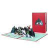 Frost & Starlight Snowy Village Christmas Pop Up Card