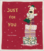 Boofle Sitting On Pile Of Gifts Christmas Card