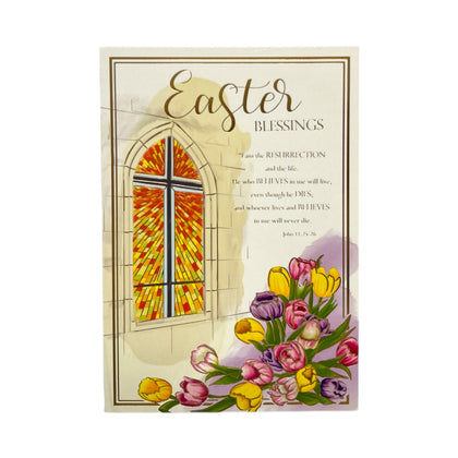 Light Of The World Blessing At Easter Greeting Card