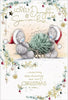 Bears With Tree Daughter And Son In Law Handmade Christmas Card