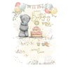 Bear Next To Cake Birthday Card