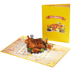 Turkey on the Table Festive 3D Pop Up Thanksgiving Card