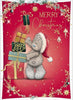 Bear With Stack Of Gifts Christmas Card