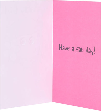 Cartoon Girl Design Birthday Girl Card