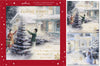 Scenic Thomas Kinkade 16 Pack 2 Designs Charity Christmas Cards