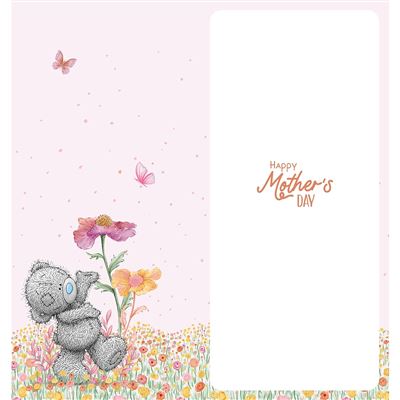Bear In Flowers For Nannie Mother's Day Card