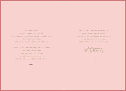 Creative and Attractive Design Wife Birthday Card