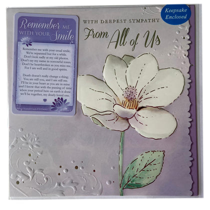 From All Of Us Sympathy Card With Keepsake