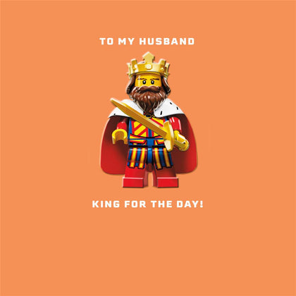 Lego Design Husband Birthday Card