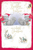 Bears Pulling Cracker Brother And Your Partner Christmas Card