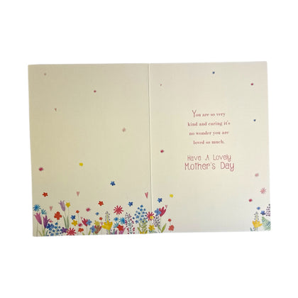 To My Wife Painting of Flowers Design Mother's Day Card