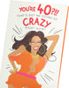 Beyoncé Design 40th Birthday Card For Her