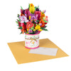 A Burst of Spring Tulip Bouquet 3D Pop Up Greeting Card