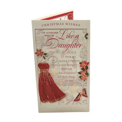 For a Wonderful Woman Who’s Like a Daughter Christmas Card