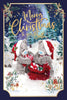 Bears And Sack Of Gifts To Both Photo Finish Christmas Card