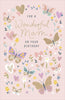 Hand Drawn Hearts Design Mam Birthday Card
