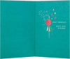 Contemporary Embossed Illustrated Bear Design 18th Birthday Card