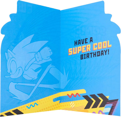 Sonic the Hedgehog  Let's Roll Design Nephew Birthday Card