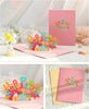 Joyful Birds & Blooms Customizable 3D Pop Up Anniversary Card