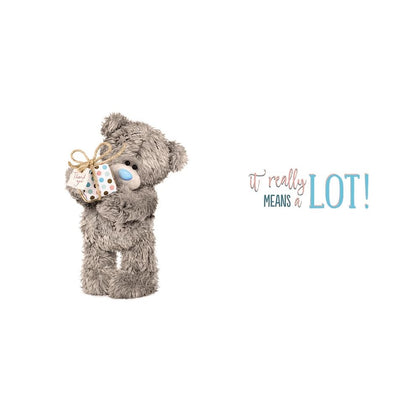 Bear Holding Gift Thank You For All Your Help Card
