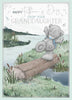 Bear on Log From Your Granddaughter Father's Day Card