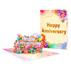 Love & Celebration 3D Anniversary Pop Up Card