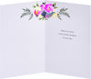 Cake with Flowers Design Birthday Card