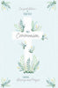 Floral Cross Design 'First Holy Communion' Congratulations Card