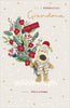 Boofle With Bouquet Grandma Christmas Card