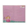 Daughter Age 3 Princess With Magic Wand Juvenile Birthday Card With Badge