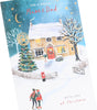 Couple Walking in the Snow Mum & Dad Christmas Card