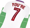 Football Shirt Design 7th Birthday Card