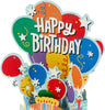 Pack of 8 Balloons and Cake Design Pop Up 3D Birthday Cards