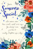 Flowers Butterflies Design Someone Special Birthday Card