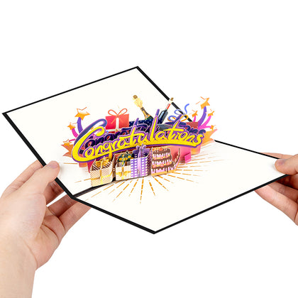 Cheers to You 3D Congratulations Pop Up Card