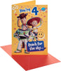 Disney Fun Toy Story 5 Design 4th Birthday Card with Activity Inside