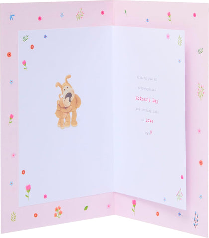Big Boofle And Little Boofle Sat On A Sofa Nannie Mother's Day Card