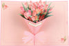 Golden Tulip Bouquet 3D Pop Up Greeting Card