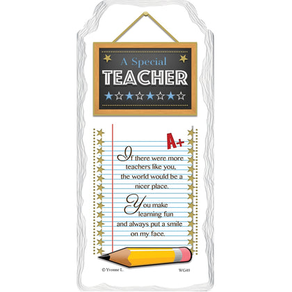 A Special Teacher Sentimental Handcrafted Ceramic Plaque
