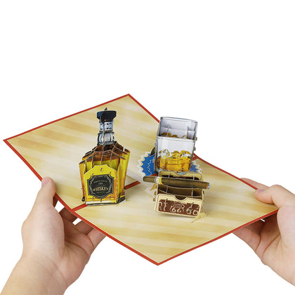 Aged to Perfection 3D Whiskey Pop Up Card
