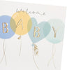 Balloons Design New Baby Boy Congratulations Card