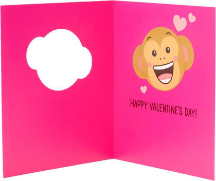 Cheeky Monkey Design Valentine's Day Card