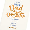 Hand Lettering Design To Dad From Daughter Father's Day Card
