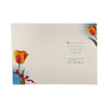 From All The Family Beautiful Orange Tulip Flower Design Easter Card