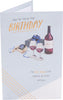 Watch & Wine Design Birthday Card