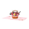 Flower Basket 3D Pop Up Greeting Card