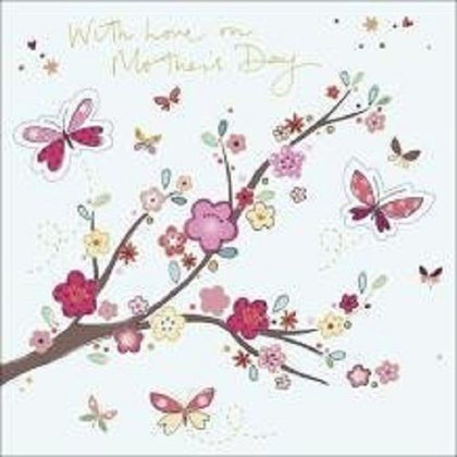 Flowers and Butterflies Mother's Day Card